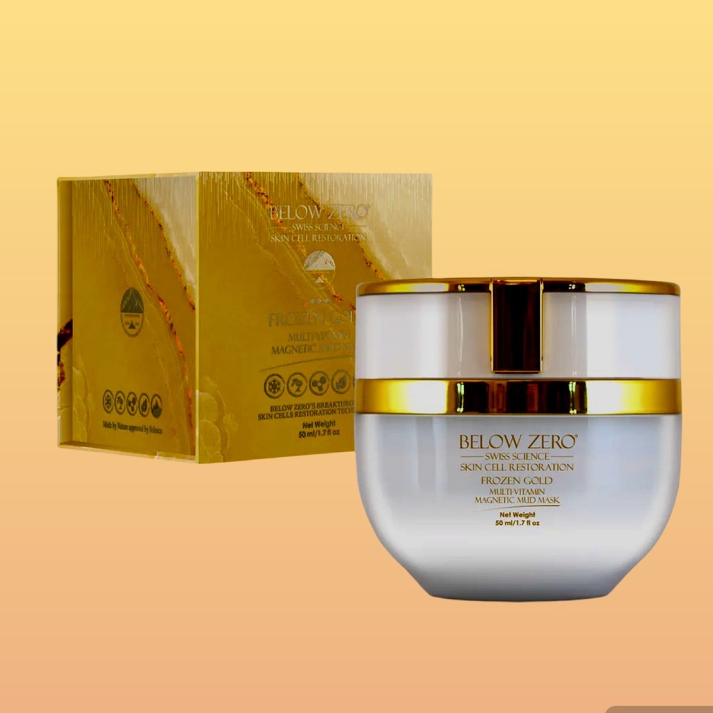 Below Zero Frozen Gold Multi-Vitamin Magnetic Mud Mask New Sealed Box